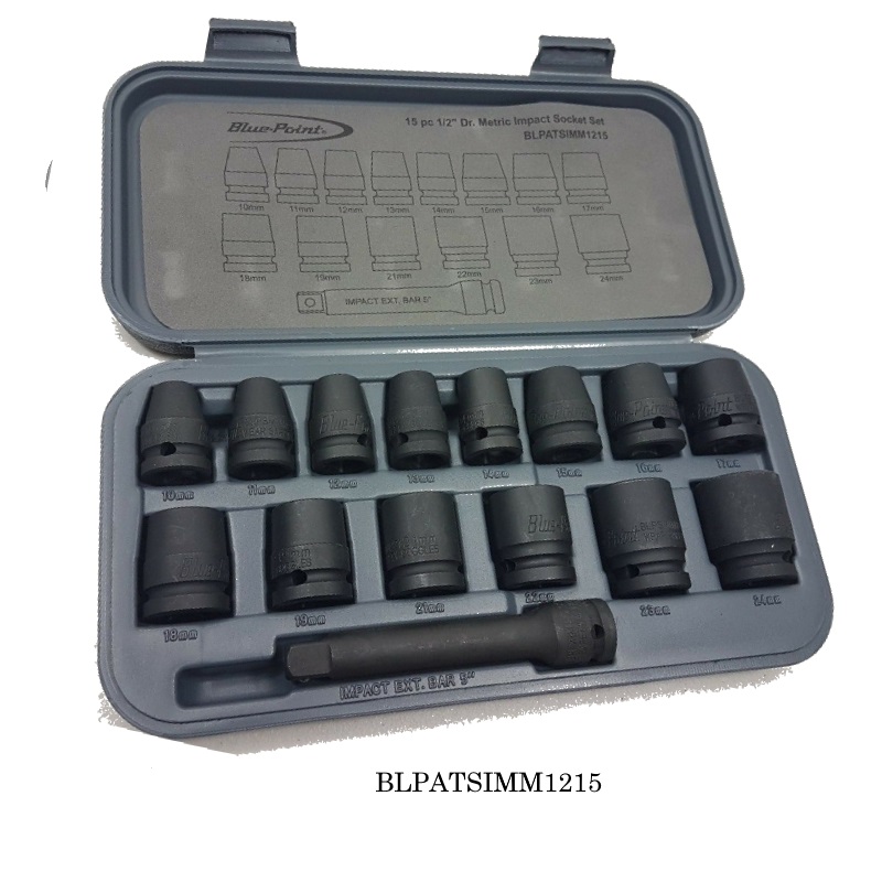 Bluepoint Master Tool Sets BLPATSIMM1215 Impact Socket Set